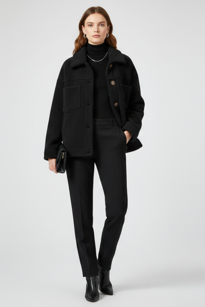 Women’s Jacket with Buttons and Generous Pockets