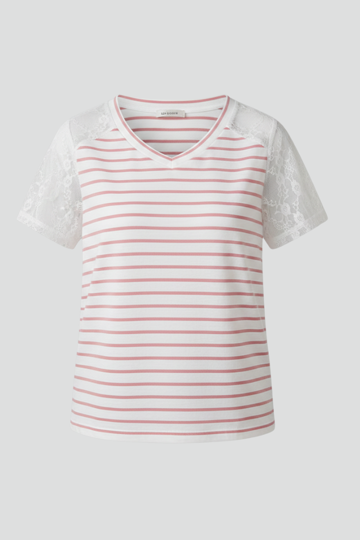 Women’s T-Shirt with Round Neckline and Sleeves