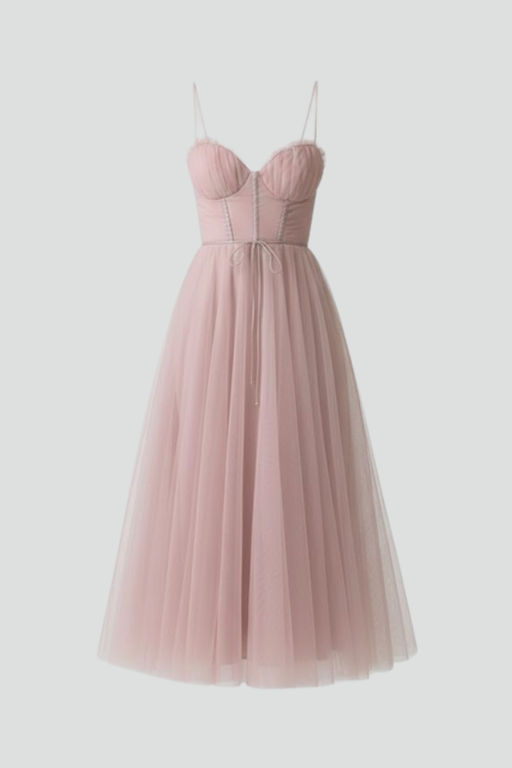 Women’s Dress with Sweetheart Neck