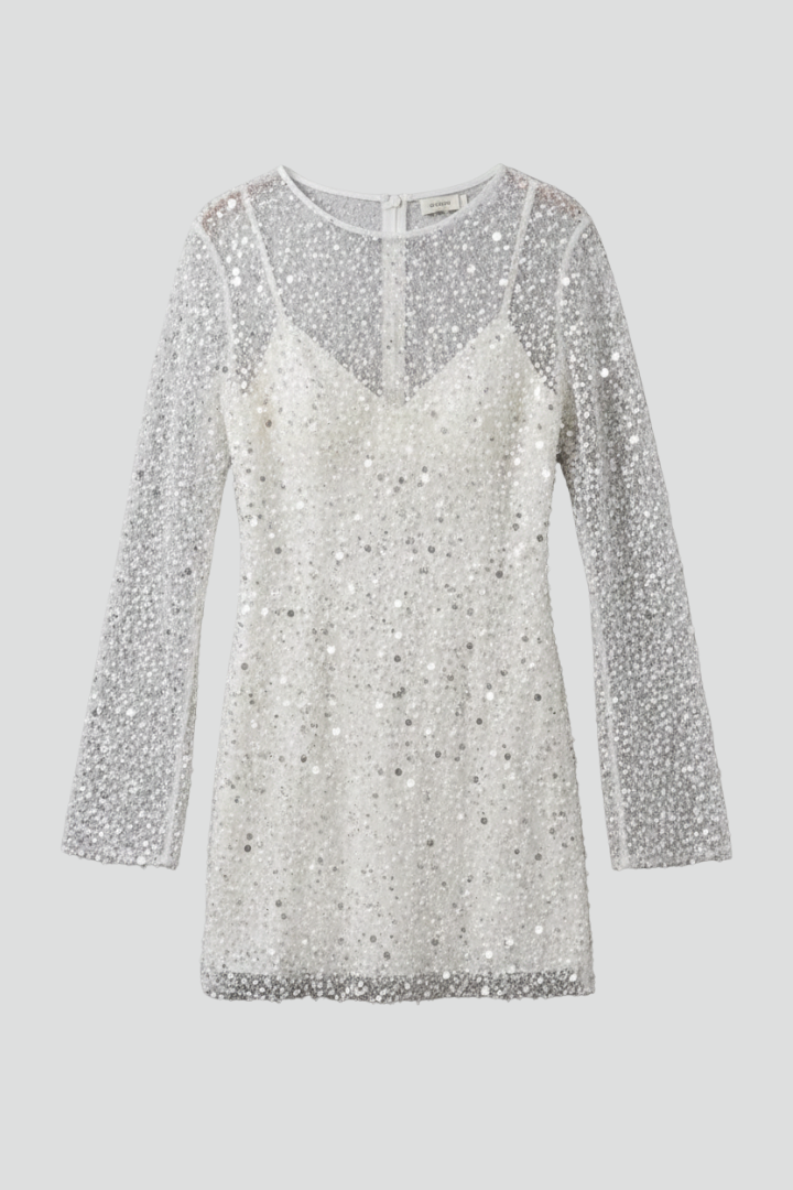 Women Mini Dress with Overlay and Sleeveless Underlayer