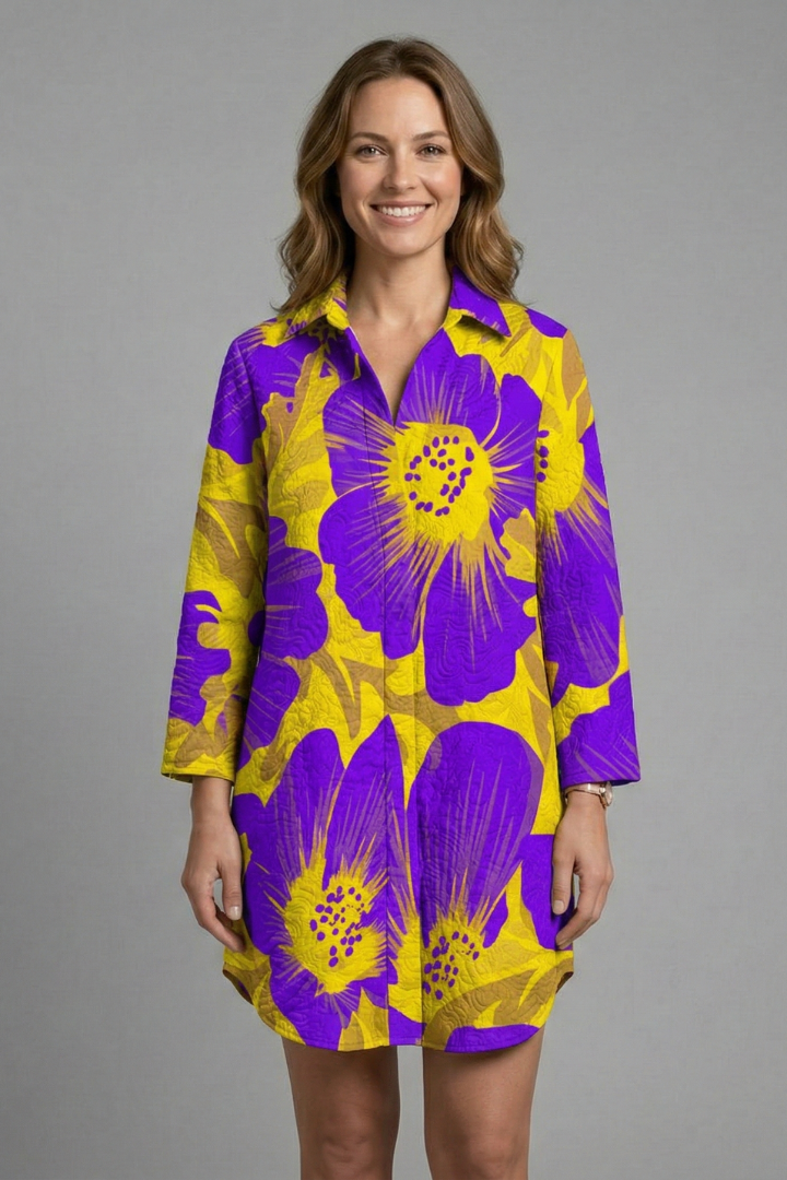 Women’s Beach Dress with Hood and Short Sleeves