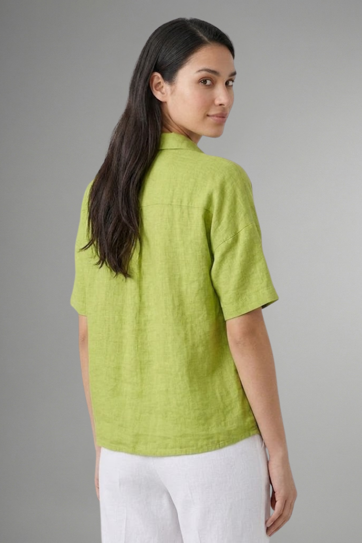 Women’s Blouse with Collar and Button Placket