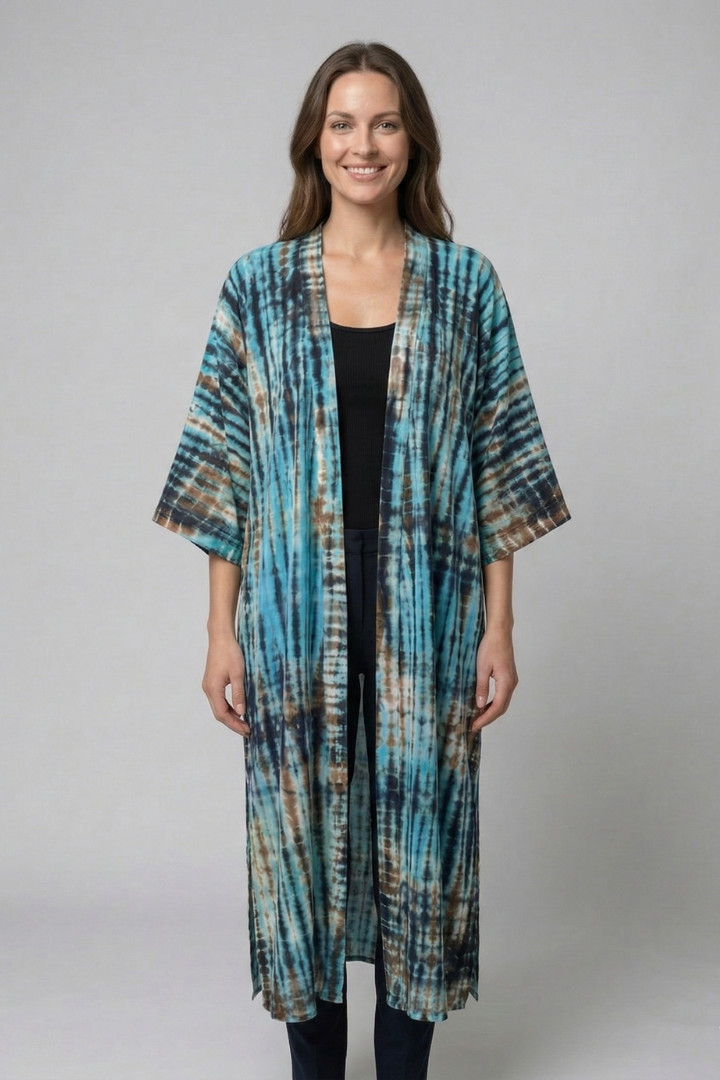 Women’s Cardigan Cover Up with Open Front and Short Sleeves