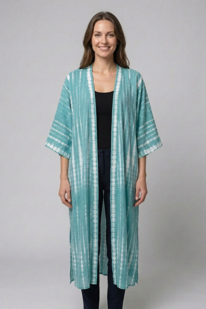 Women’s Cardigan Cover Up with Open Front and Short Sleeves