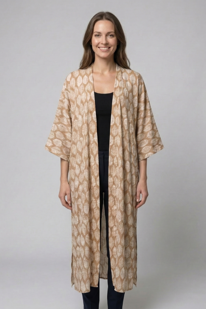 Women’s Cardigan Cover Up with Open Front and Short Sleeves