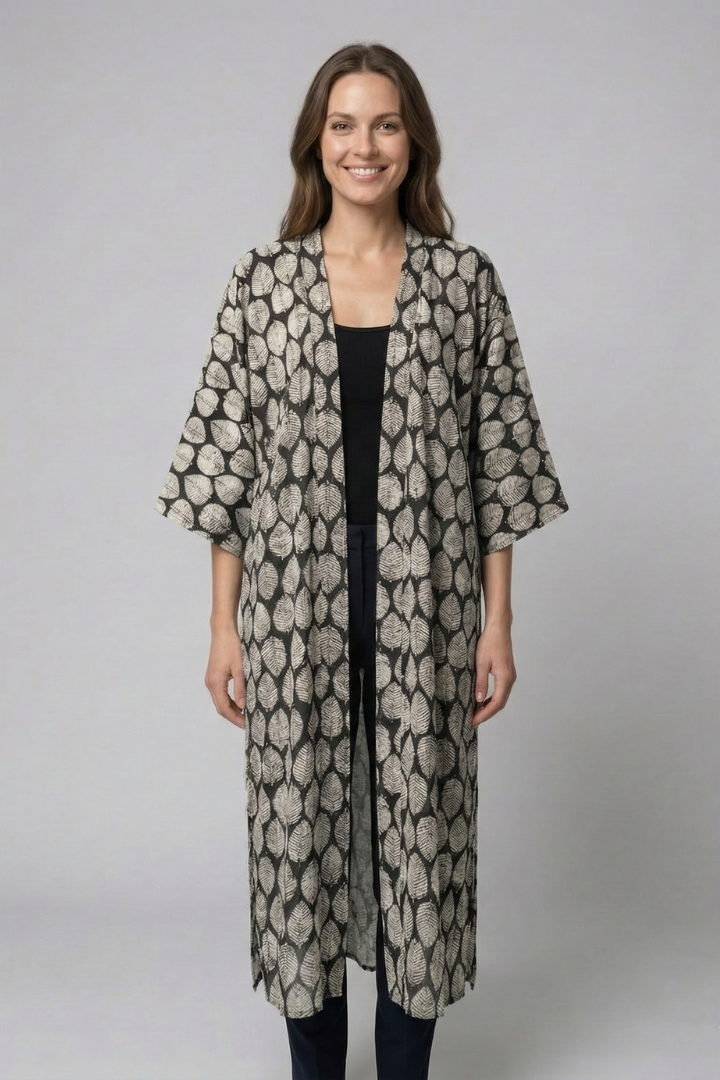 Women’s Cardigan Cover Up with Open Front and Short Sleeves