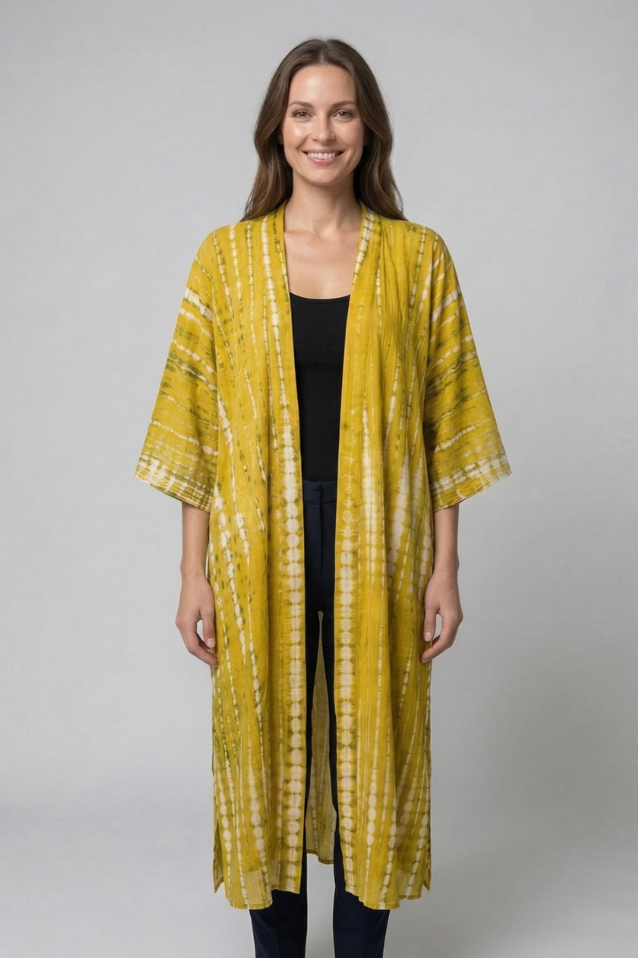 Women’s Cardigan Cover Up with Open Front and Short Sleeves