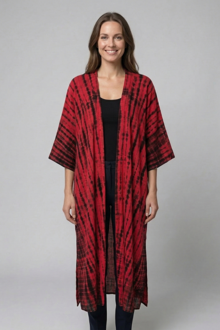 Women’s Cardigan Cover Up with Open Front and Short Sleeves