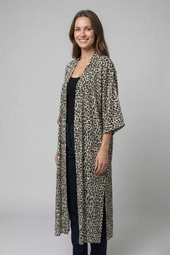 Women’s Cardigan Cover Up with Open Front and Short Sleeves