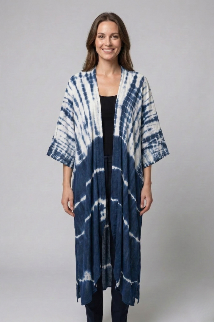 Women’s Cardigan Cover Up with Open Front and Short Sleeves