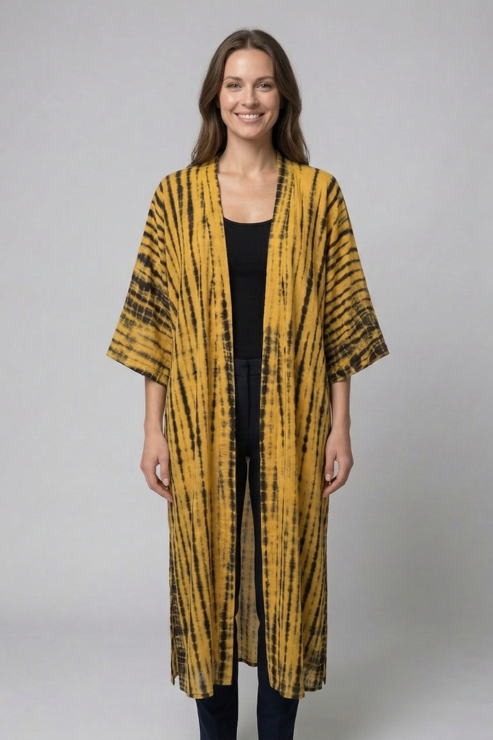 Women’s Cardigan Cover Up with Open Front and Short Sleeves