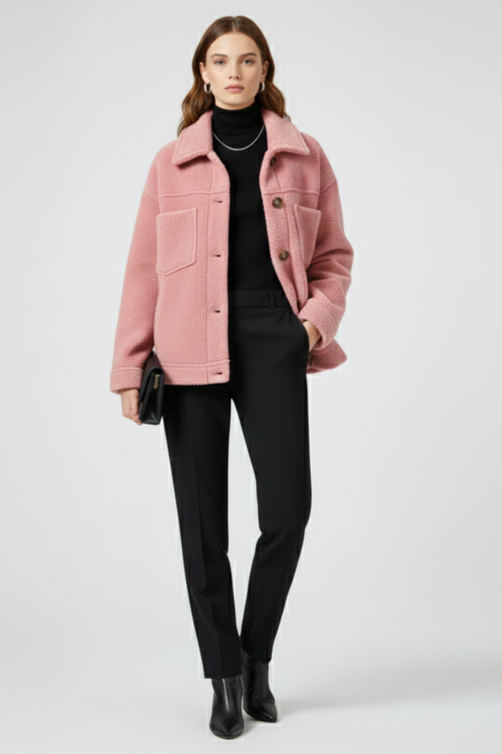 Women’s Jacket with Buttons and Generous Pockets