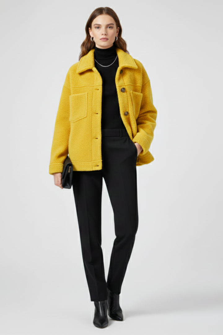Women’s Jacket with Buttons and Generous Pockets