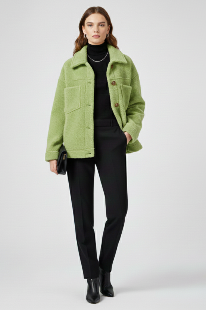 Women’s Jacket with Buttons and Generous Pockets