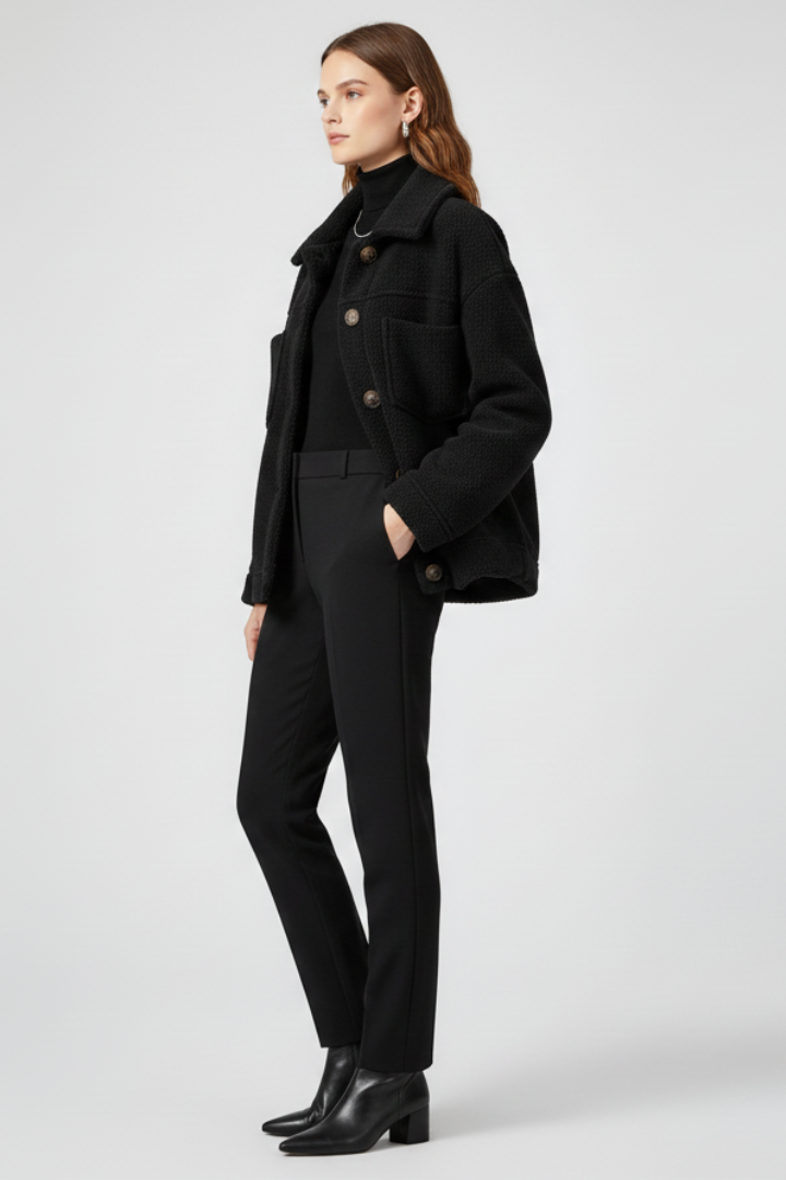 Women’s Jacket with Buttons and Generous Pockets