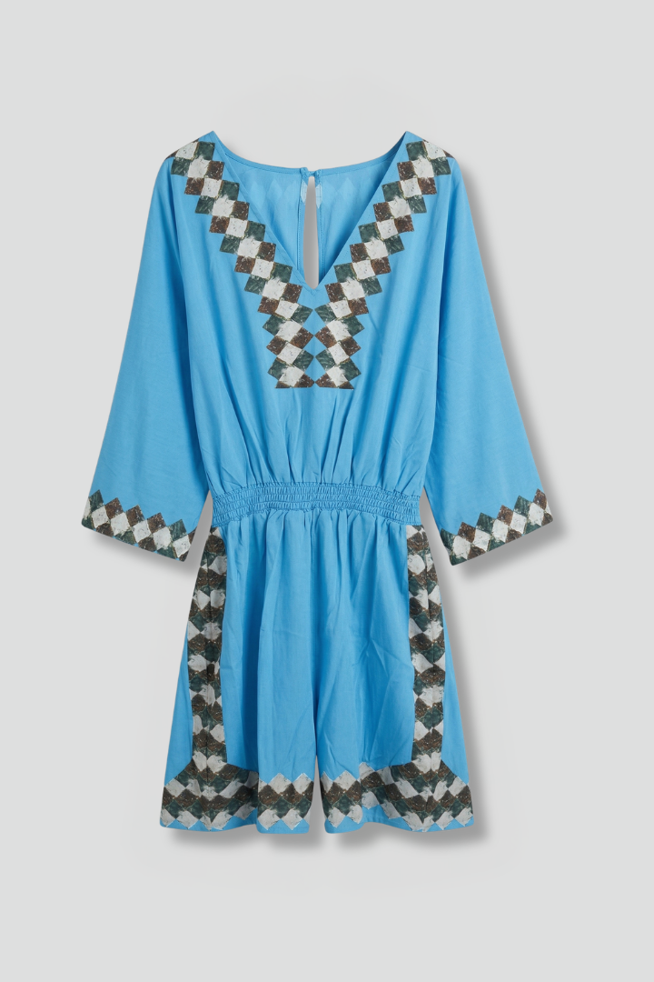 Women’s Jumpsuit with V Neck and Wide Legs