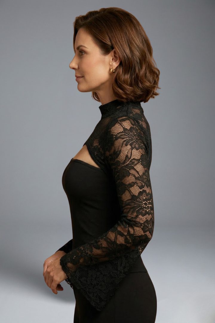 Women’s Top with Cut Out and Wide Sleeves