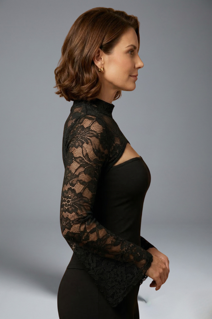 Women’s Top with Cut Out and Wide Sleeves