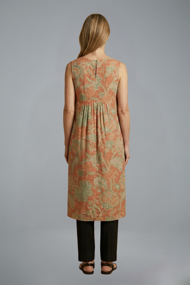 Women’s Midi Dress with Sleeveless Design and