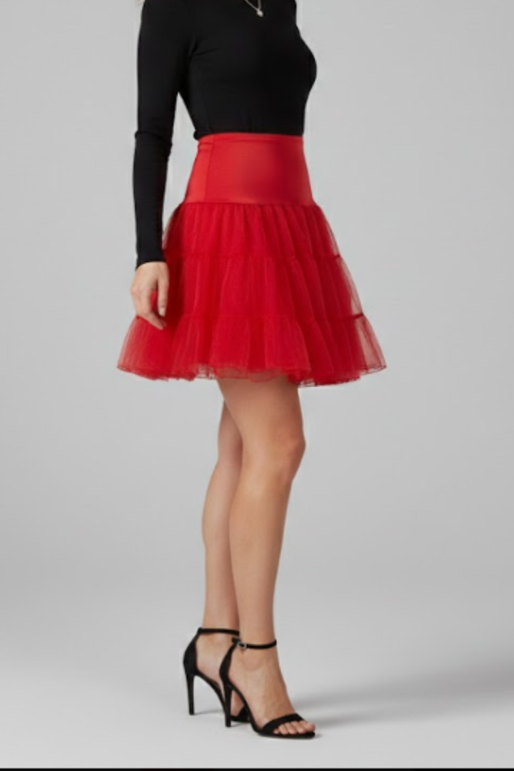 Women’s Mini Skirt with Elastic Waist and Tiered