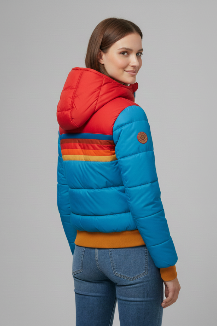 Women’s Quilted Jacket with Hood and Zip