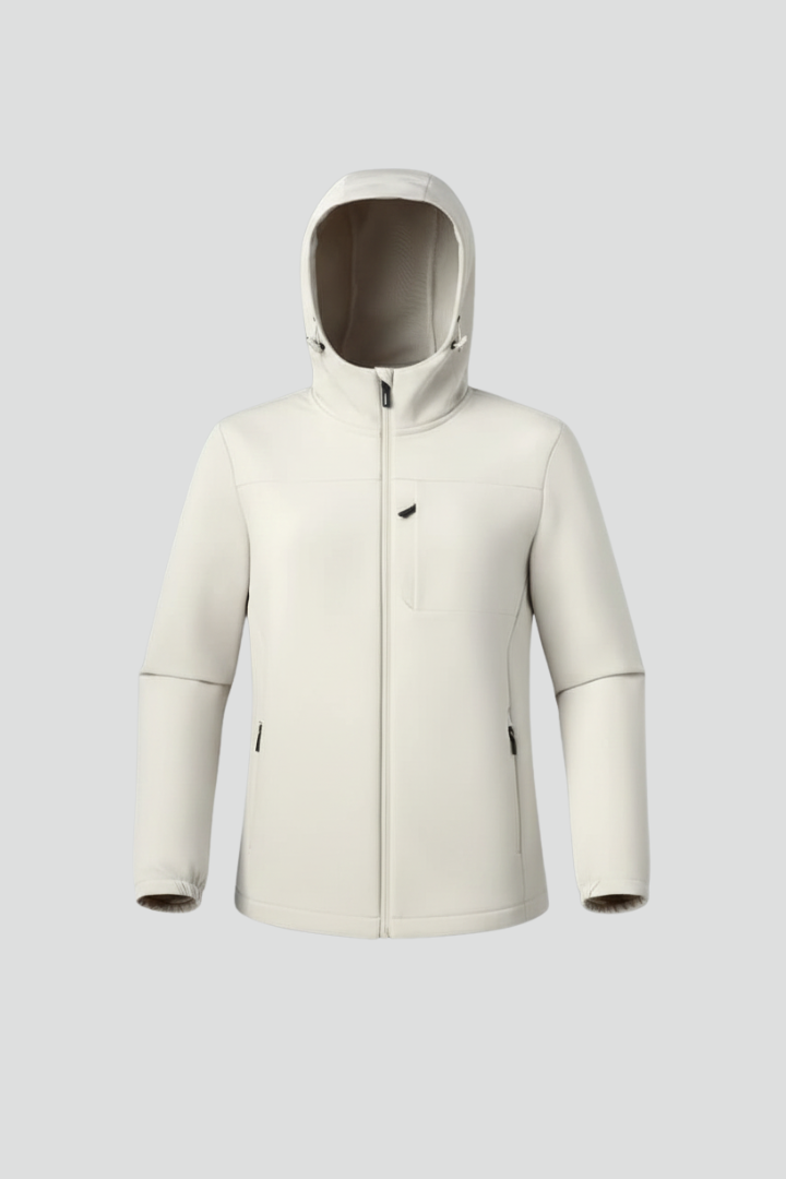 Women’s Shell Jacket with Hood and Full Zipper
