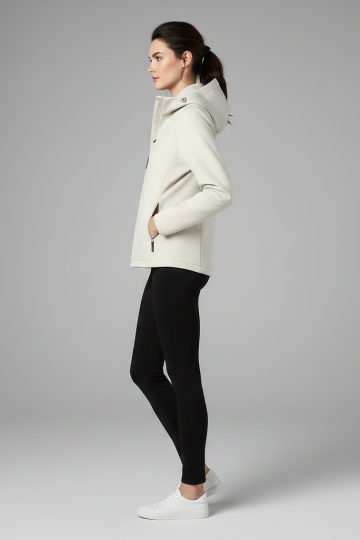 Women’s Shell Jacket with Hood and Full Zipper