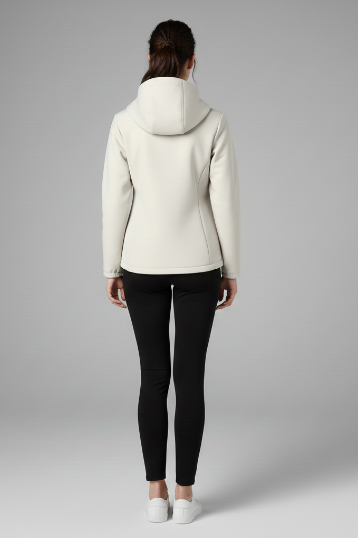 Women’s Shell Jacket with Hood and Full Zipper