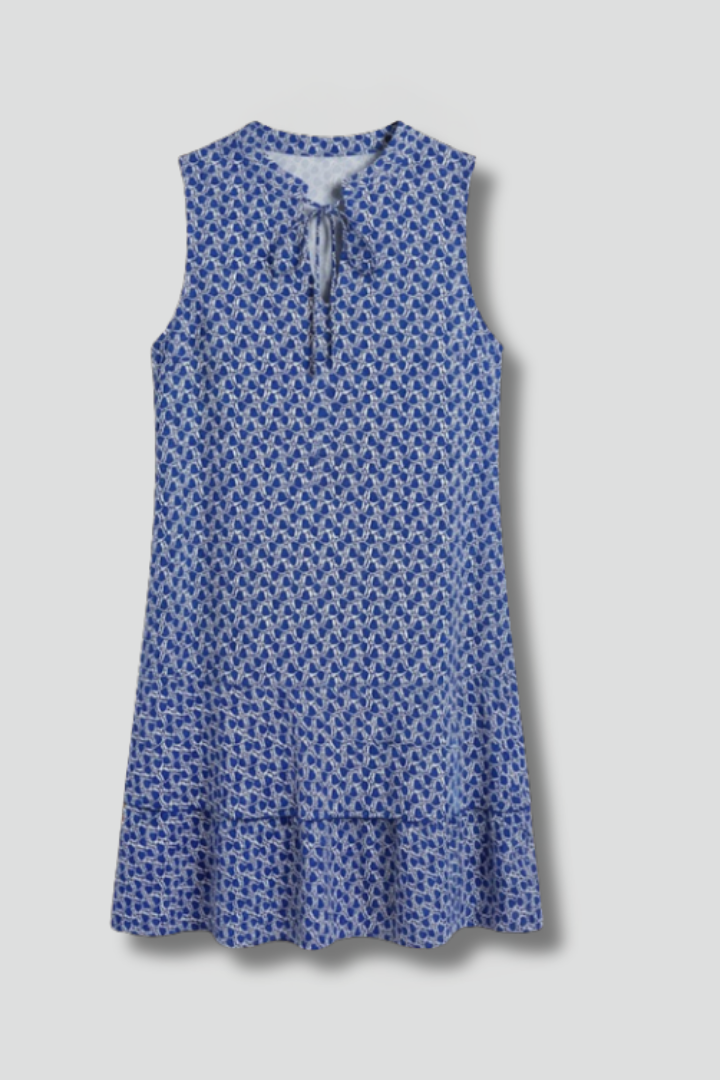 Women’s Sleeveless Dress with Abstract Print