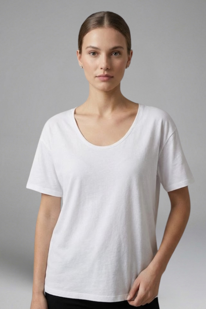 Women’s T-Shirt with Round Neck and Short Sleeves