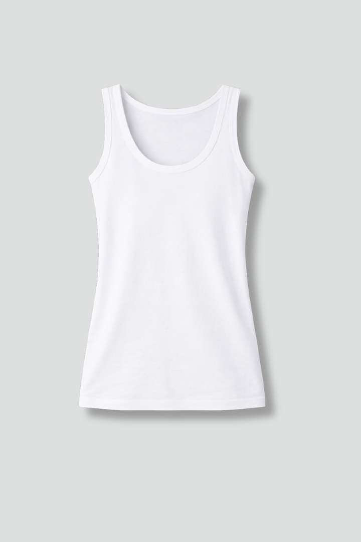 Women’s Tank Top with Round Neck and Sleeveless Design