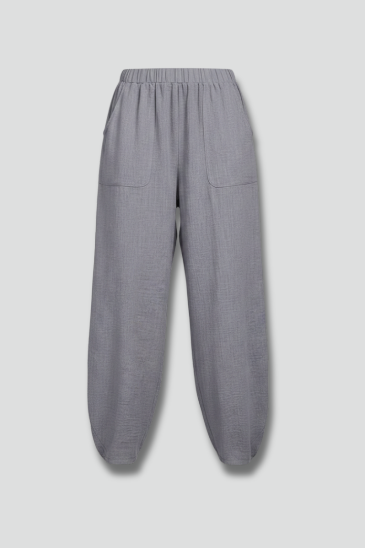 Women’s Trousers with Elastic Waist and Side Pockets