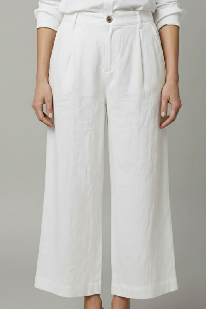 Women’s Trousers with Elastic Waist and Side Pockets