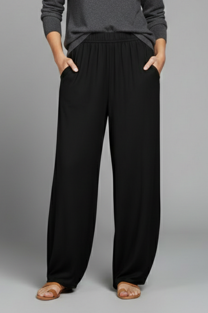 Women’s Trousers with Elastic Waist and Side Pockets